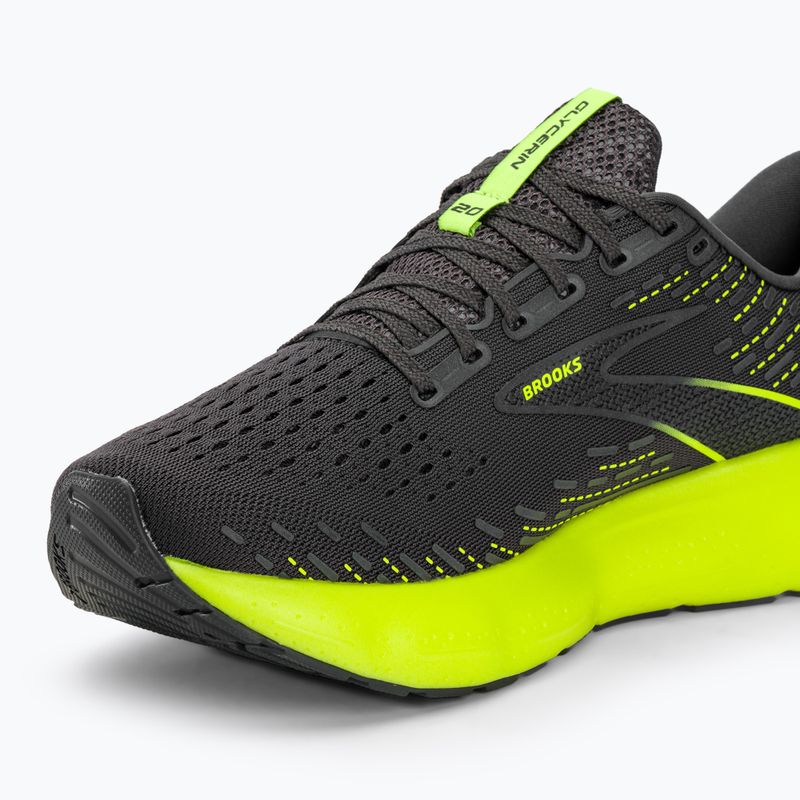 Brooks Glycerin 20 scarpe da corsa uomo nero/pera annerita/bianco 7