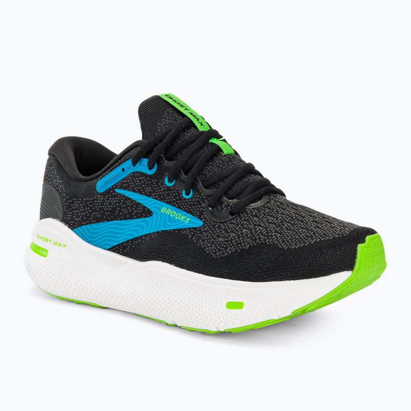 Scarpe da corsa da uomo Brooks Ghost Max nere/atomic blue/jasmine