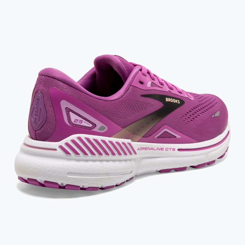 Brooks Adrenaline GTS 23 orchidea/nero/viola scarpe da corsa da donna 10