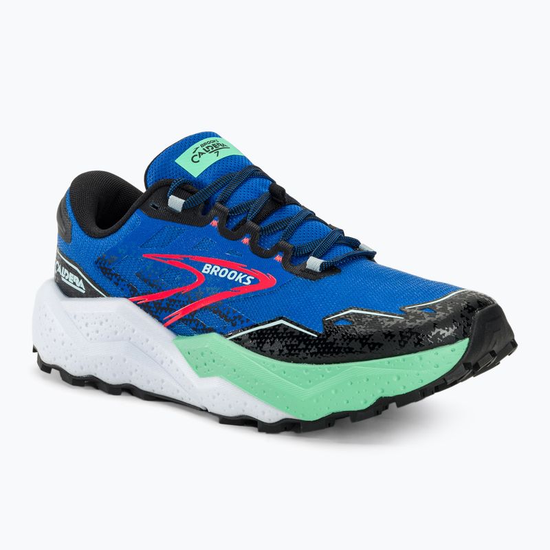 Scarpe da corsa da uomo Brooks Caldera 7 blu vittoria/nero/spring bud