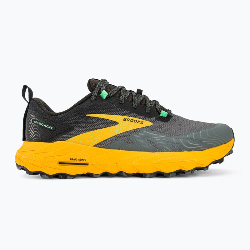 Scarpe da corsa da uomo Brooks Cascadia 17 lemon chrome/sedona sage 3