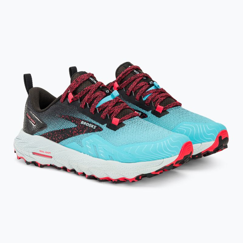 Brooks Cascadia 17 scarpe da corsa da donna blu/ nero/ rosa diva 5