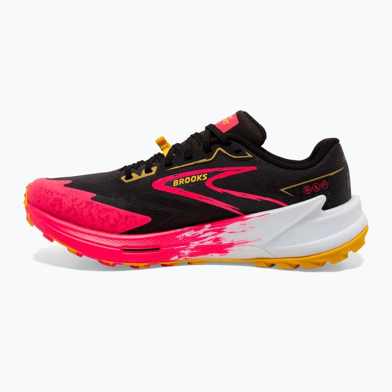 Brooks Catamount 3 scarpe da corsa da donna nero/rosa diva/cromo limone 9
