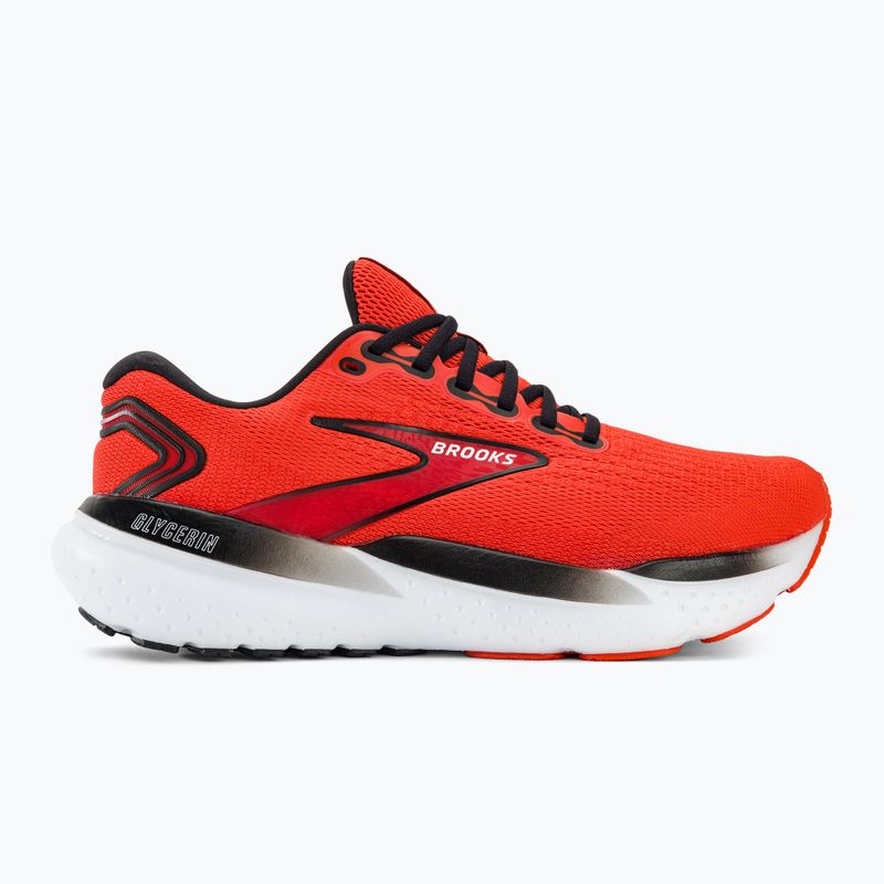 Scarpe da corsa da uomo Brooks Glycerin 21 grenadine/salsa/nero 3