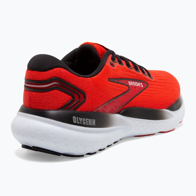 Scarpe da corsa da uomo Brooks Glycerin 21 grenadine/salsa/nero 10