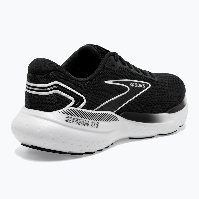 Scarpe da corsa da uomo Brooks Glycerin GTS 21 nere/grigie/bianche 10