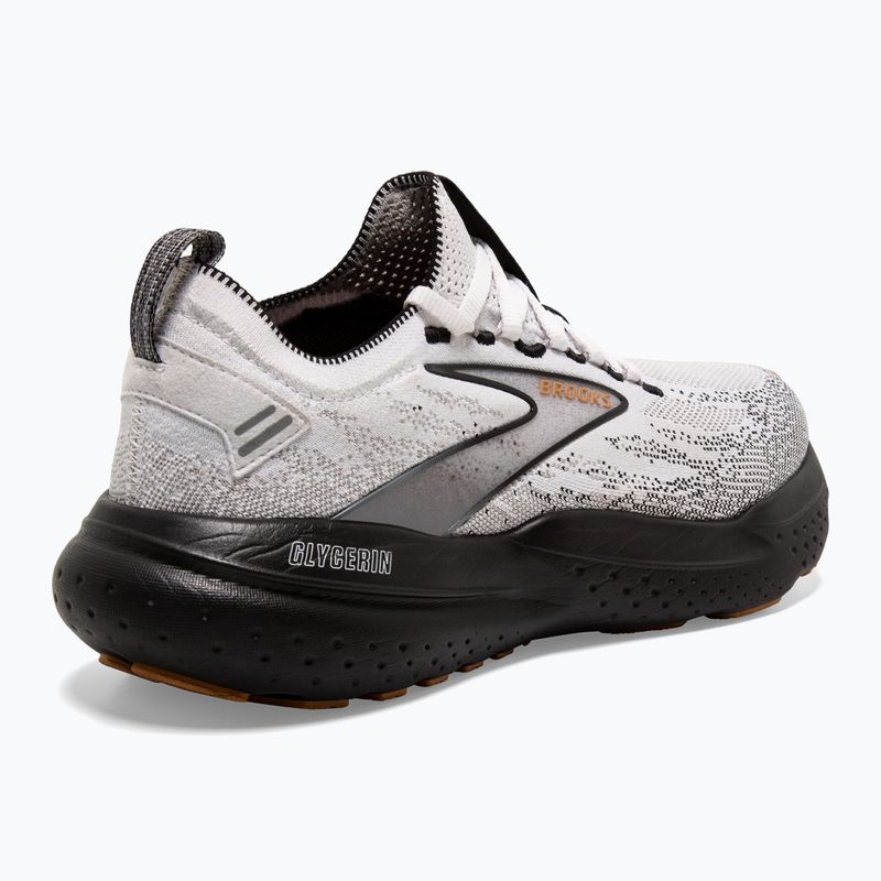 Scarpe da corsa da uomo Brooks Glycerin StealthFit 21 bianche/grigie/nera 10