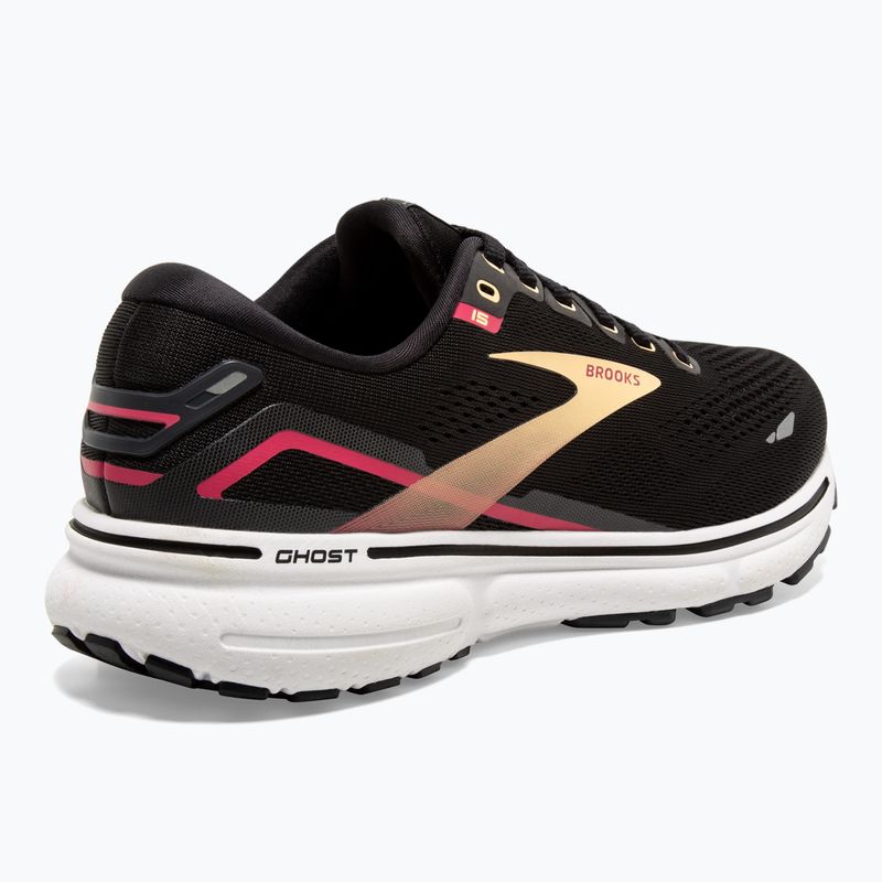 Brooks Ghost 15 scarpe da corsa da donna nero/arancio/raspberry 10