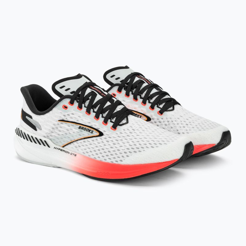 Scarpe da corsa da uomo Brooks Hyperion GTS blu/fiery coral/arancione 5