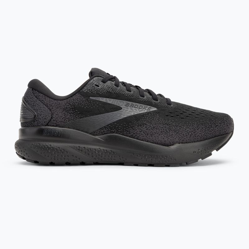 Scarpe da corsa da uomo Brooks Ghost 16 wide fit nero/nero/ebano 2