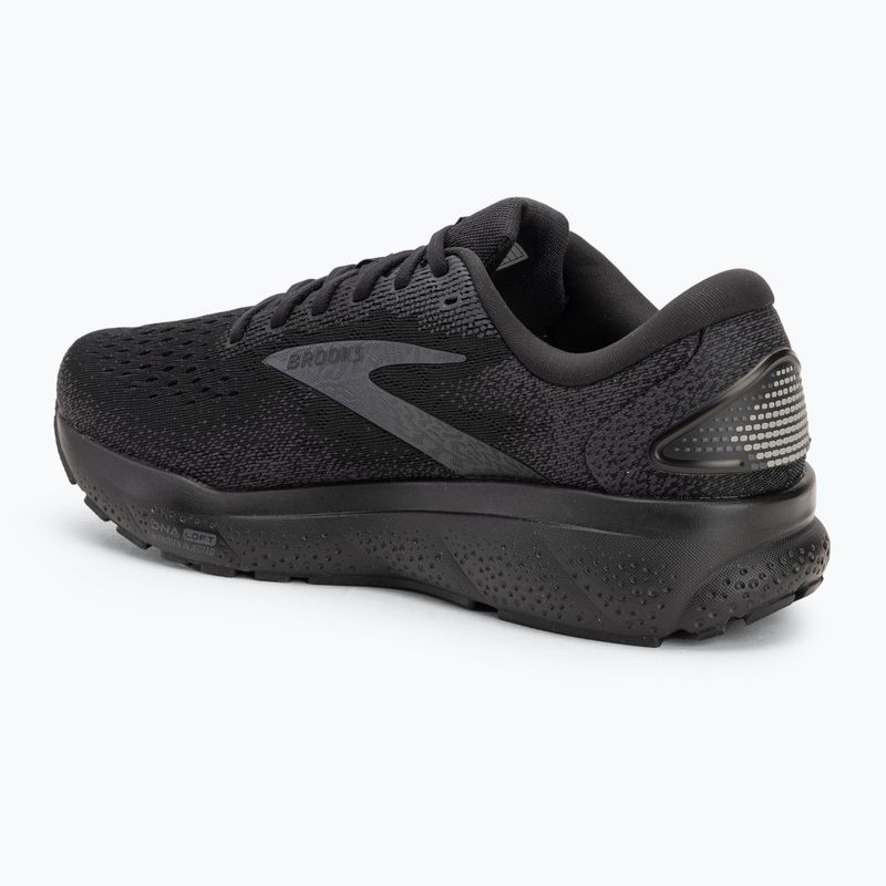 Scarpe da corsa da uomo Brooks Ghost 16 wide fit nero/nero/ebano 3