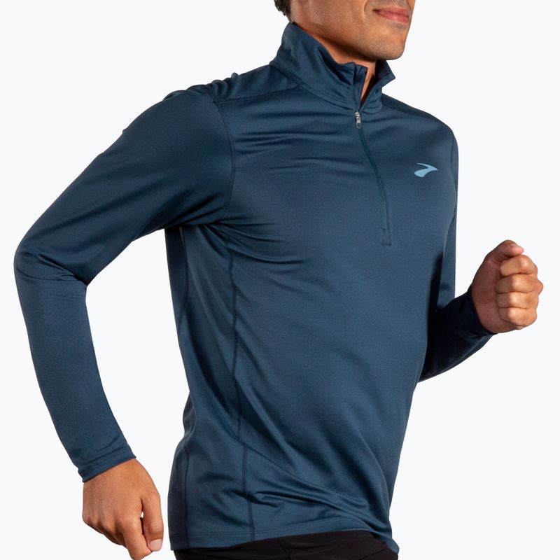 Felpa da corsa Brooks Dash 1/2 Zip 2.0 blu ardesia da uomo 3