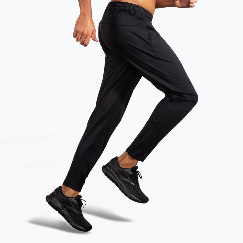 Pantaloni da corsa Brooks Spartan 2.0 da uomo, nero 3