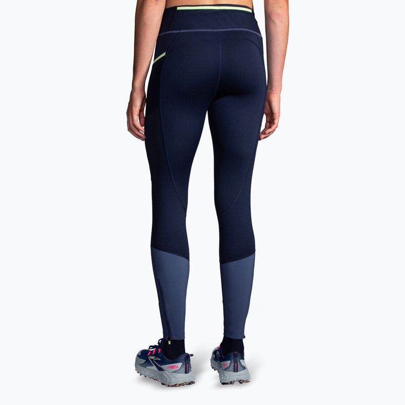 Leggings da corsa Brooks High Point ocean/navy da donna 2