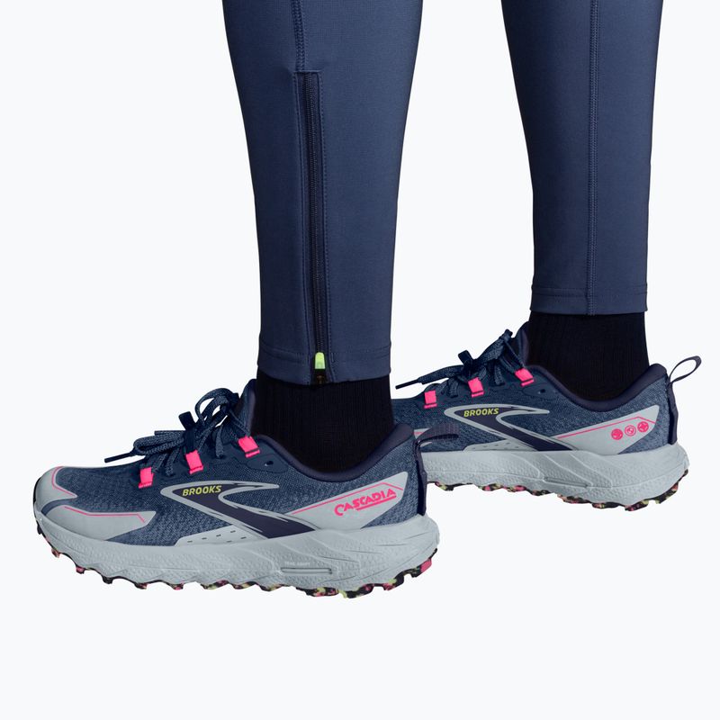 Leggings da corsa Brooks High Point ocean/navy da donna 7