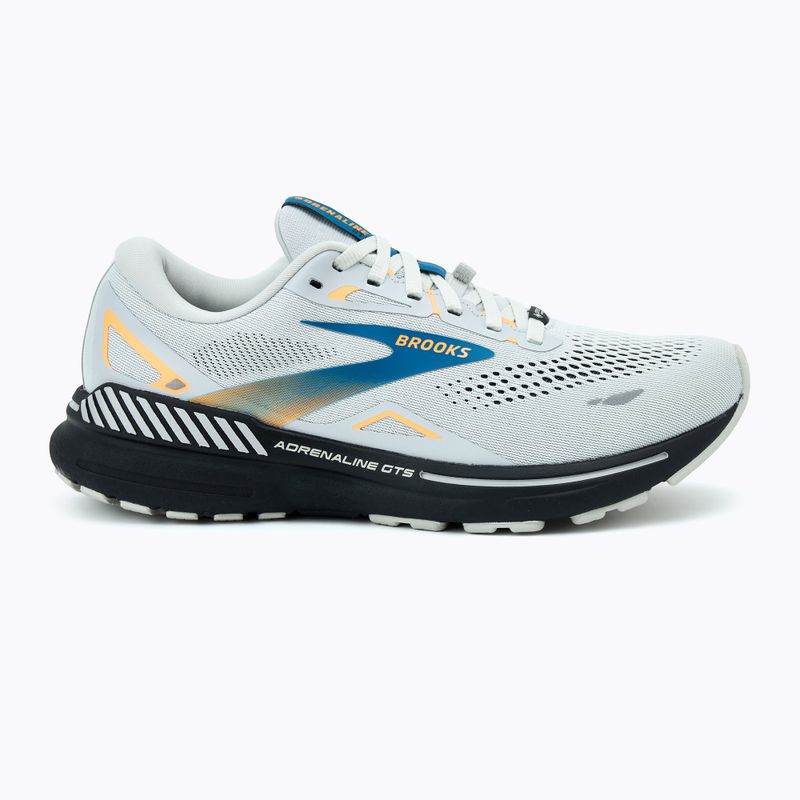 Brooks Adrenaline GTS 23 GTX scarpe da corsa da uomo oyster mushroom/orange/blue 2