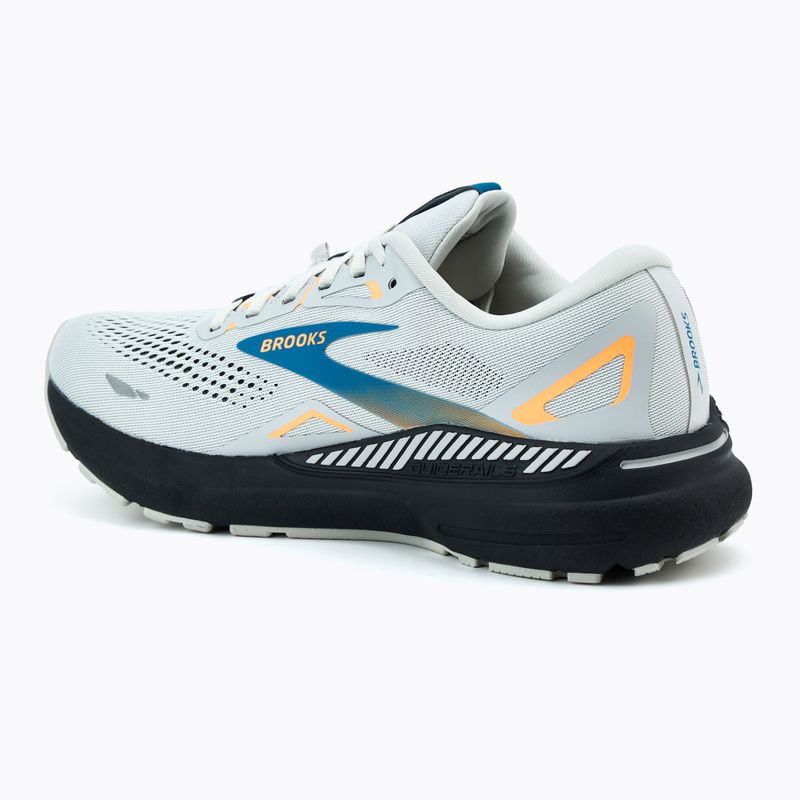 Brooks Adrenaline GTS 23 GTX scarpe da corsa da uomo oyster mushroom/orange/blue 3