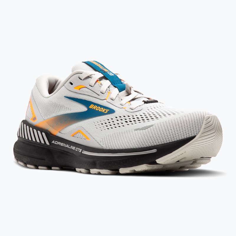 Brooks Adrenaline GTS 23 GTX scarpe da corsa da uomo oyster mushroom/orange/blue 8