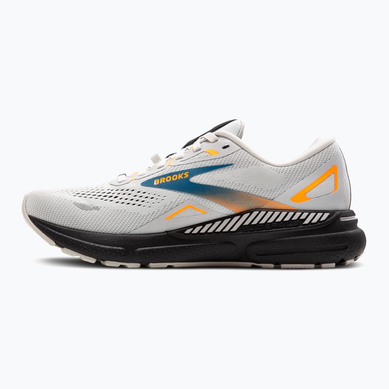 Brooks Adrenaline GTS 23 GTX scarpe da corsa da uomo oyster mushroom/orange/blue 10