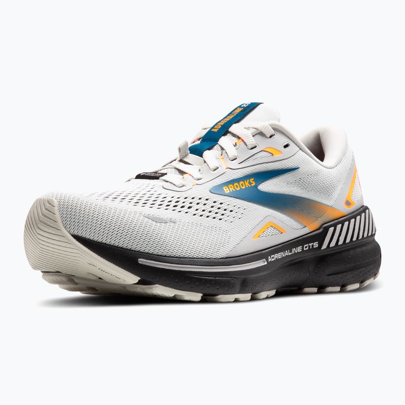 Brooks Adrenaline GTS 23 GTX scarpe da corsa da uomo oyster mushroom/orange/blue 11