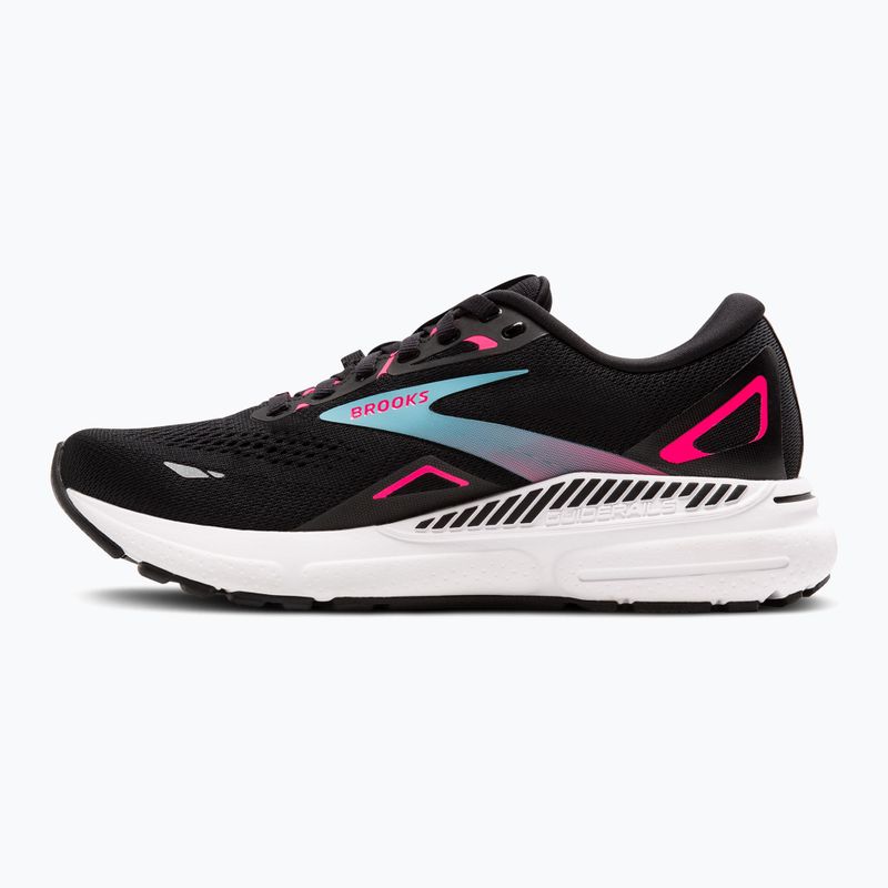 Scarpe da corsa da donna Brooks Adrenaline GTS 23 GTX nero/rockout pink/aqua 10