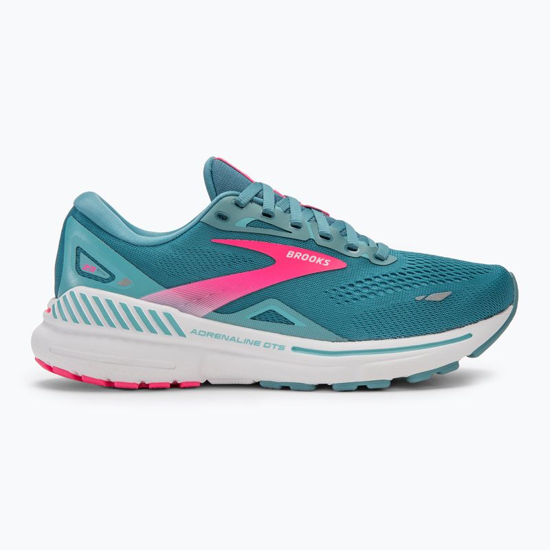 Scarpe da corsa da donna Brooks Adrenaline GTS 23 blu tempesta/rosa/acqua 2