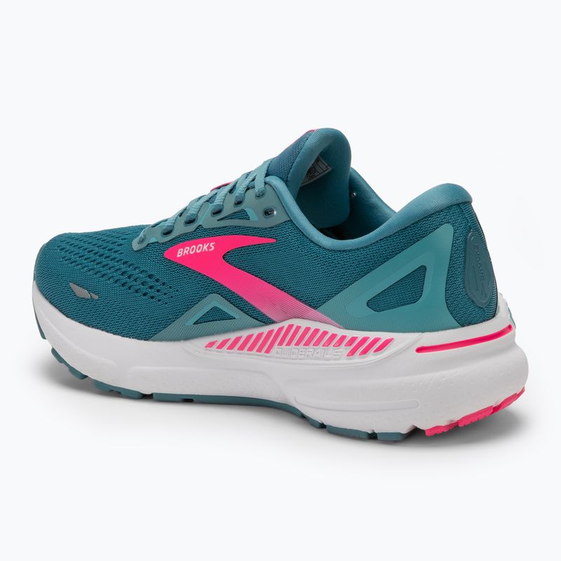 Scarpe da corsa da donna Brooks Adrenaline GTS 23 blu tempesta/rosa/acqua 3