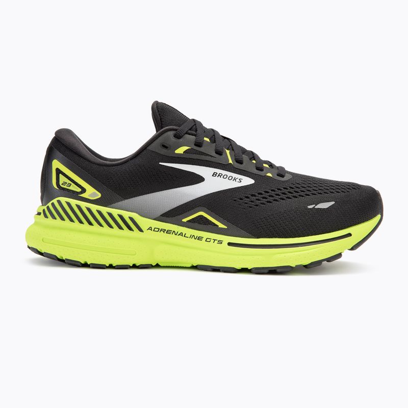 Brooks Adrenaline GTS 23 nero/verde/bianco scarpe da corsa da uomo 2