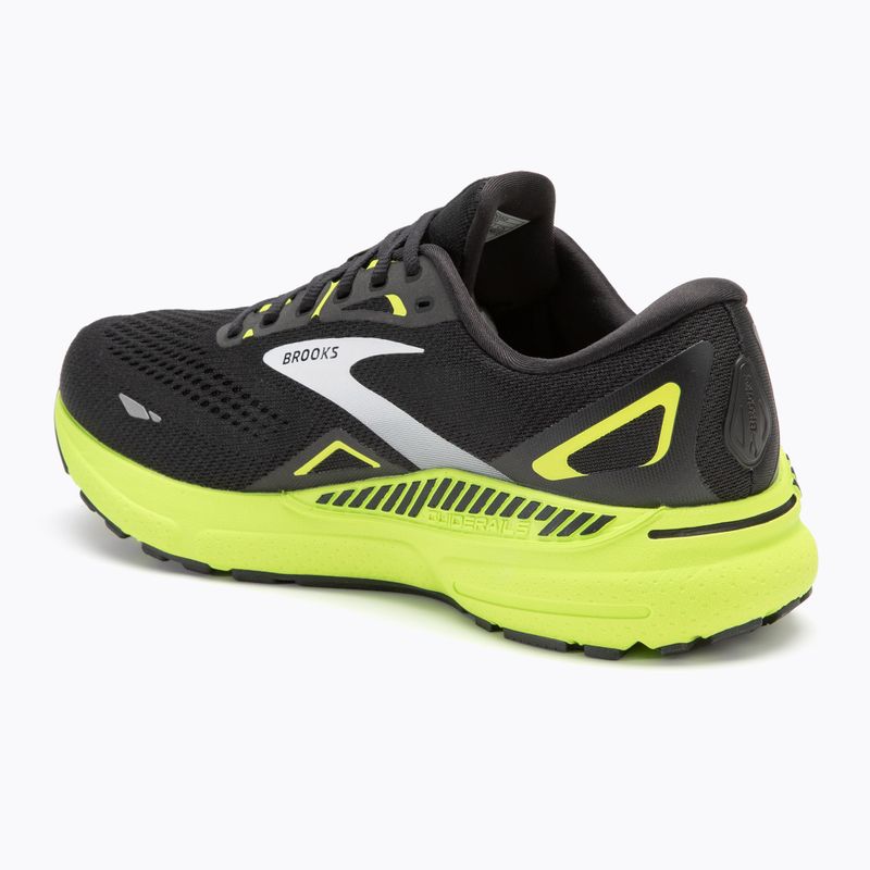 Brooks Adrenaline GTS 23 nero/verde/bianco scarpe da corsa da uomo 3