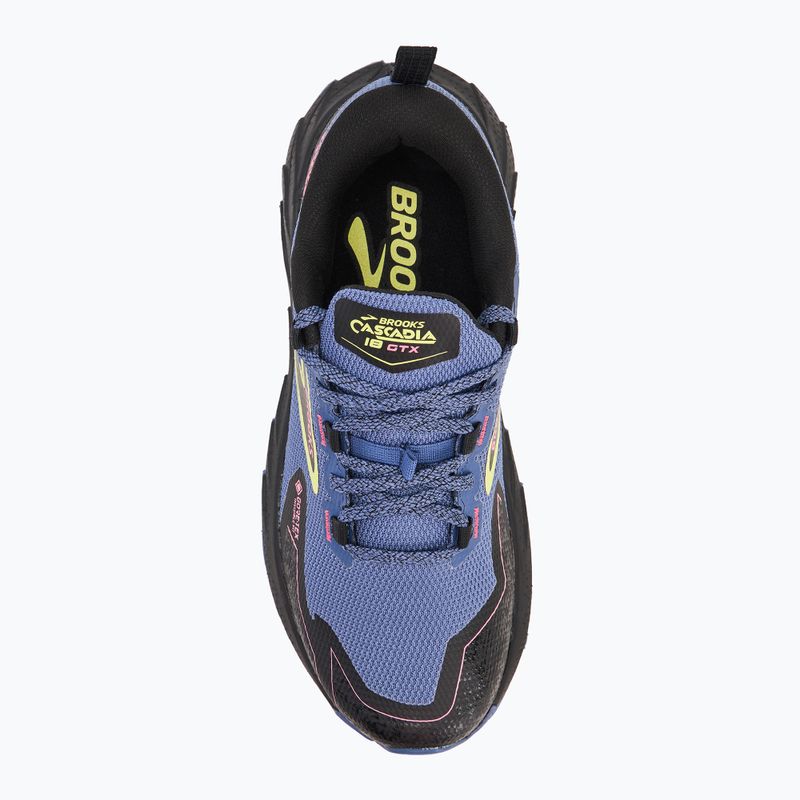 Brooks Cascadia 18 GTX scarpe da corsa donna grigio blu/nero/rosa 5