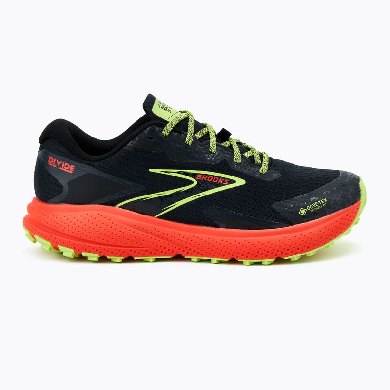 Brooks Divide 5 GTX scarpe da corsa da uomo nero/ciliegia/lime 2