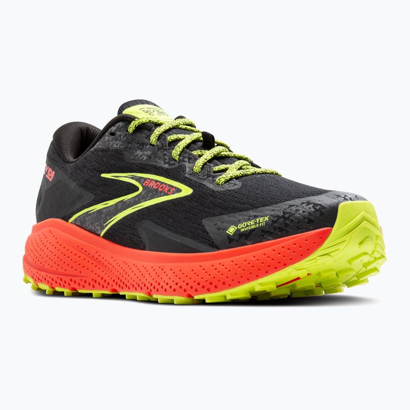 Brooks Divide 5 GTX scarpe da corsa da uomo nero/ciliegia/lime 8