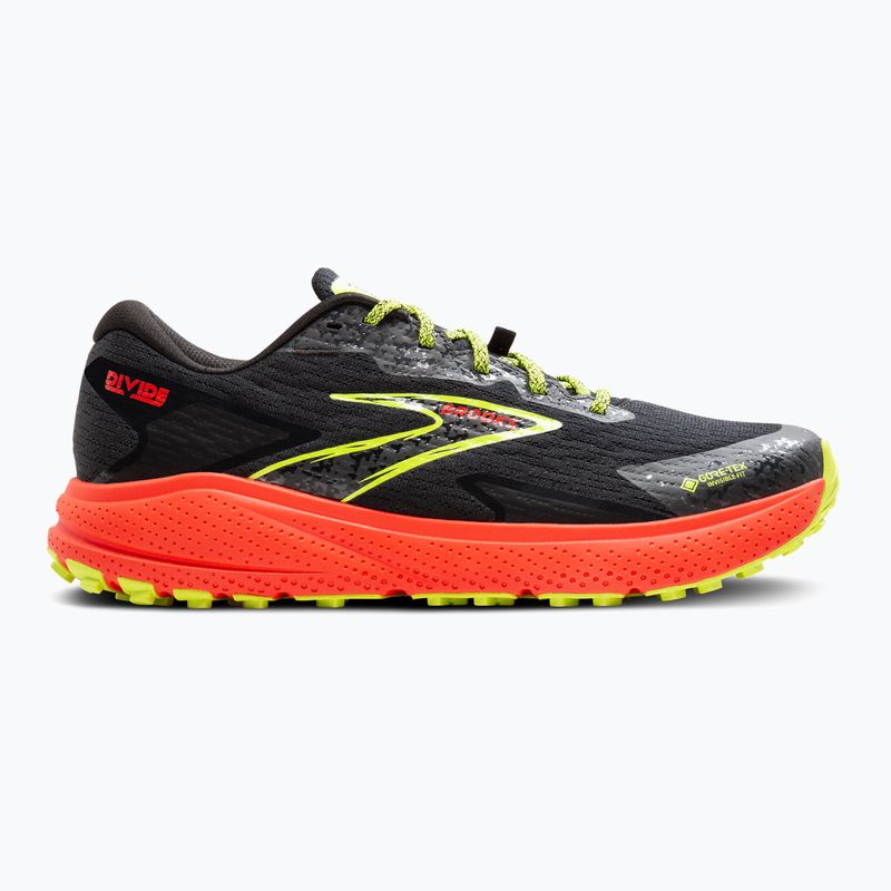 Brooks Divide 5 GTX scarpe da corsa da uomo nero/ciliegia/lime 9