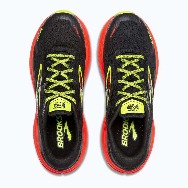 Brooks Divide 5 GTX scarpe da corsa da uomo nero/ciliegia/lime 14