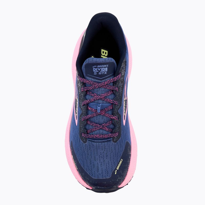 Brooks Divide 5 GTX scarpe da corsa donna grigio blu/rosa/lime 5