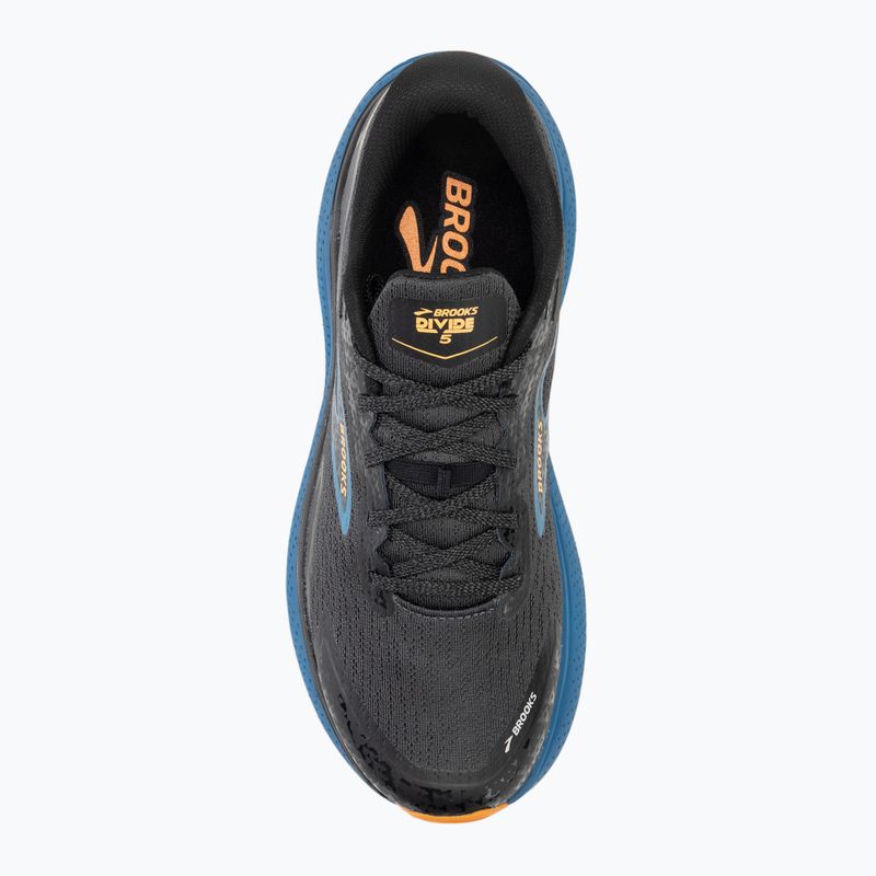 Brooks Divide 5 scarpe da corsa da uomo ebano/zaffiro blu/arancio 5