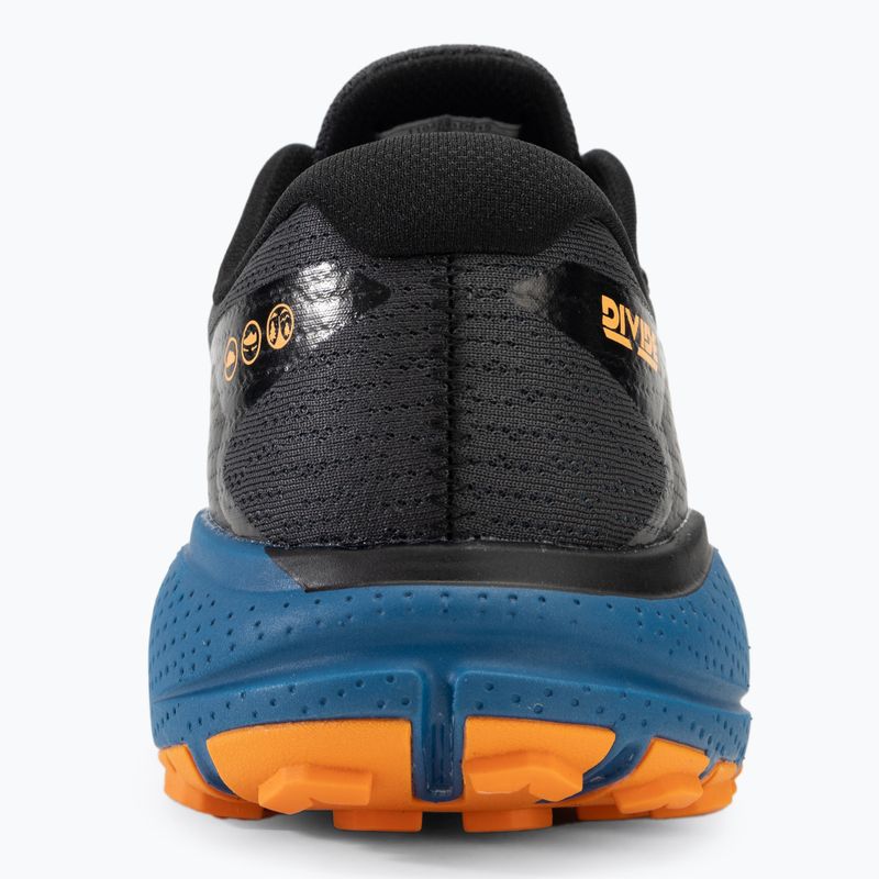 Brooks Divide 5 scarpe da corsa da uomo ebano/zaffiro blu/arancio 6