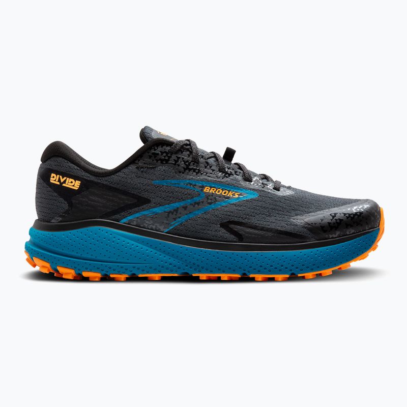 Brooks Divide 5 scarpe da corsa da uomo ebano/zaffiro blu/arancio 9