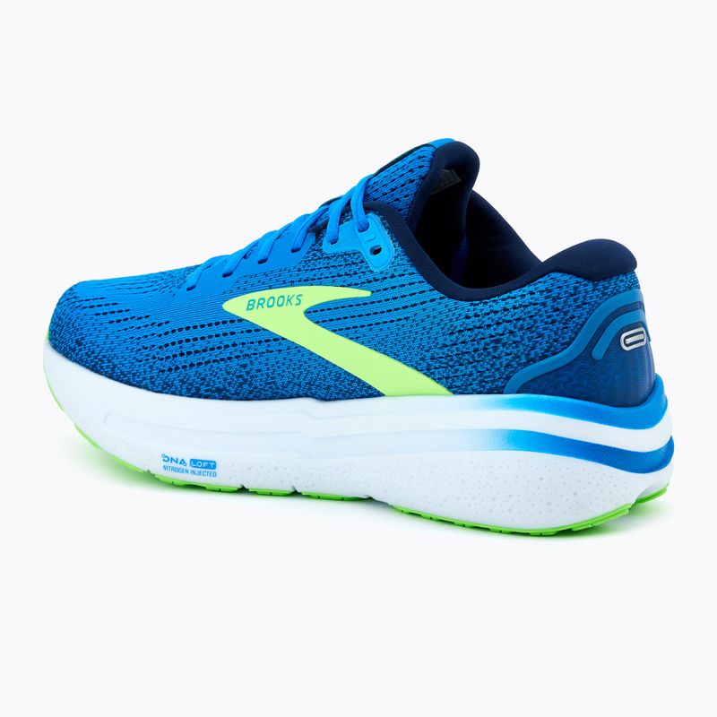 Brooks Ghost Max 2 scarpe da corsa da uomo blu olandese/geco verde/peacoat 3