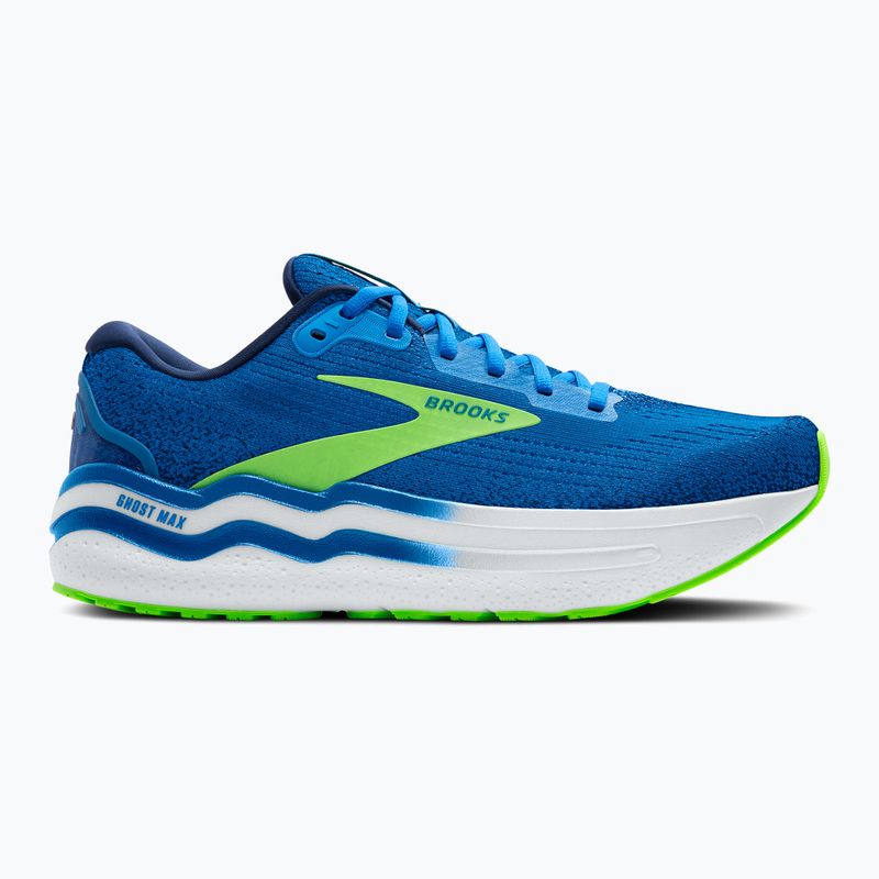 Brooks Ghost Max 2 scarpe da corsa da uomo blu olandese/geco verde/peacoat 9