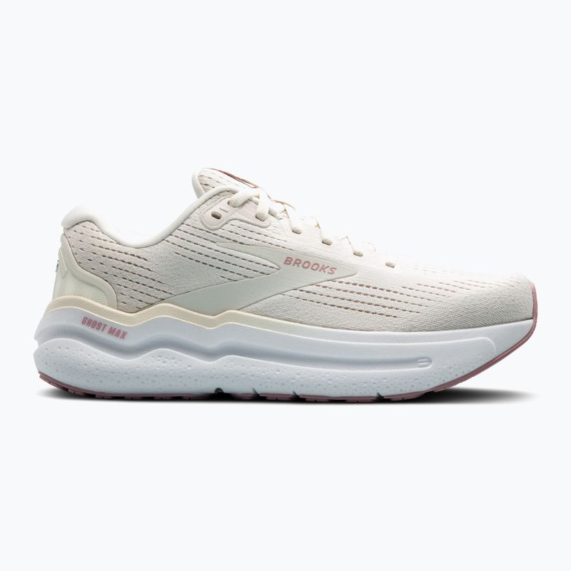 Brooks Ghost Max 2, scarpe da corsa da donna, latte di cocco/grigio/zefiro 9