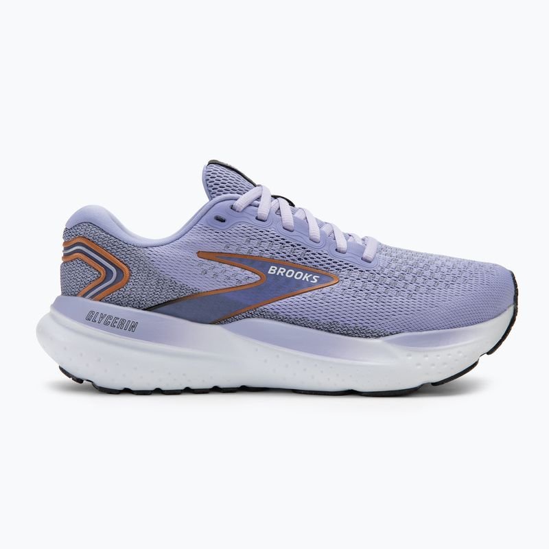 Scarpe da corsa da donna Brooks Glycerin 21 lavanda/nero/rame 2