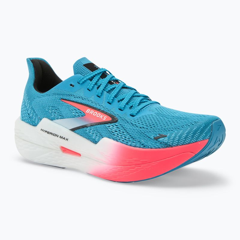 Brooks Hyperion Max 2 scarpe da corsa da uomo crystal seas/diva pink/nero