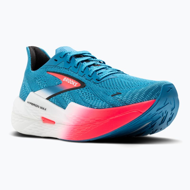 Brooks Hyperion Max 2 scarpe da corsa da uomo crystal seas/diva pink/nero 8