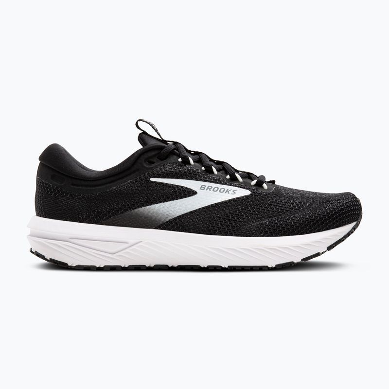 Brooks Revel 7 nero/bianco, scarpe da corsa da uomo 9