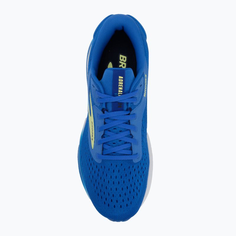Scarpe da corsa Brooks Adrenaline GTS 24 wide fit da uomo, cobalto/giallo petrolio/peacoat 5