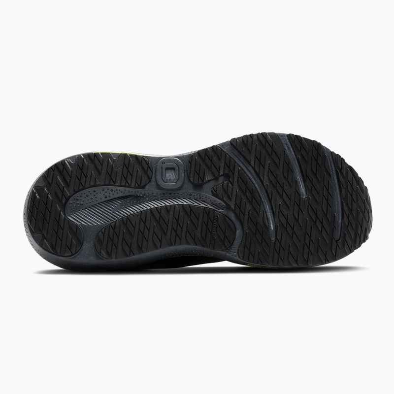 Scarpe da corsa Brooks Adrenaline GTS 24 da uomo, nero/ebano/nuovo giallo, resistenti alle intemperie 13