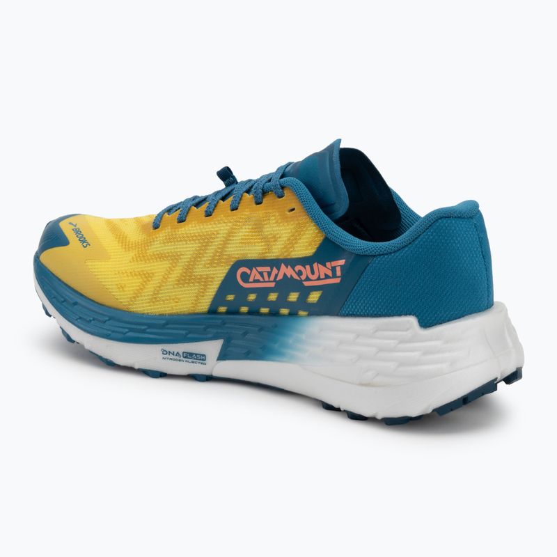 Brooks Catamount 4 scarpe da corsa uomo mela cotogna/celeste/neo ember 3