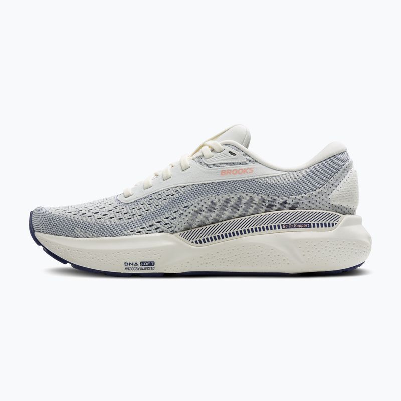 Brooks Adrenaline GTS 24 grigio/nastro blu/pesca scarpe da corsa da donna 10