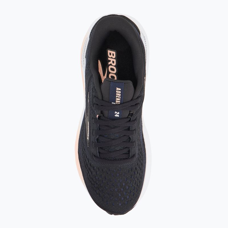 Scarpe da corsa da donna Brooks Adrenaline GTS 24 nero/pesca/peacoat 5